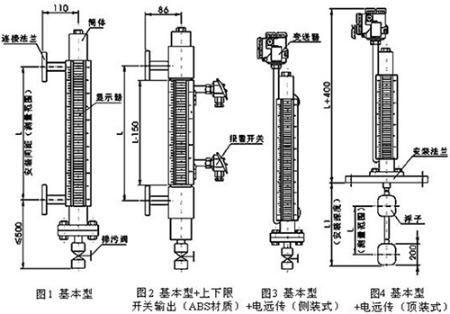 原油液位計結(jié)構(gòu)特點圖